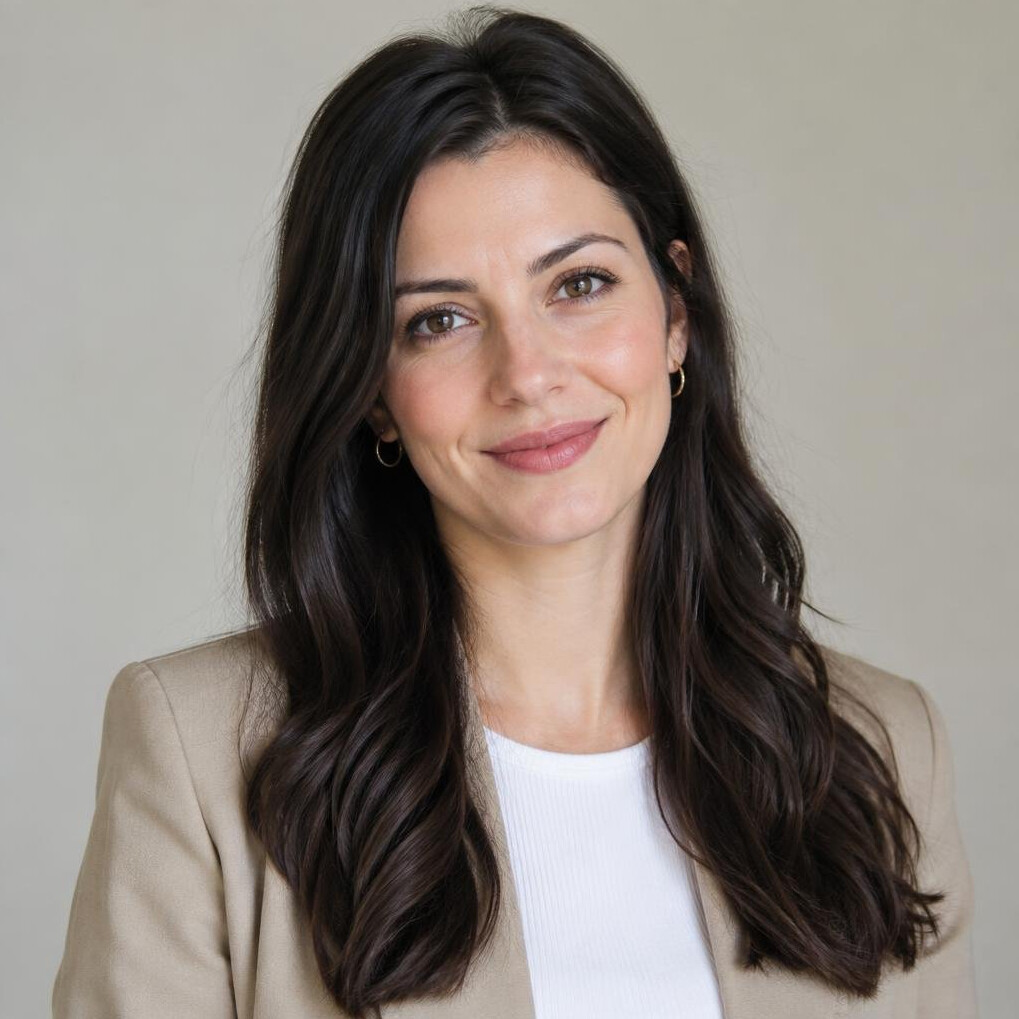 Portrait of a woman with dark hair